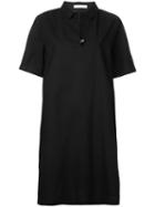 Fabiana Filippi - Shortsleeved Shirt Dress - Women - Cotton/spandex/elastane - 44, Black, Cotton/spandex/elastane