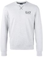Ea7 Emporio Armani - Logo Print Sweatshirt - Men - Cotton - L, Grey, Cotton
