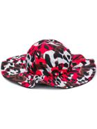 Marni Camouflage-print Hat - Red
