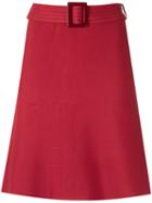 Egrey - Knit Flare Skirt - Women - Polyamide/spandex/elastane/viscose - Gg, Red, Polyamide/spandex/elastane/viscose