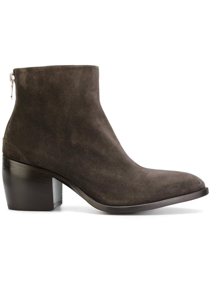 Rocco P. Rear Zip Boots - Brown