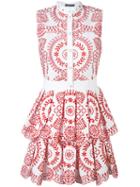 Alexander Mcqueen - Broderie Anglaise Poplin Dress - Women - Cotton - 40, White, Cotton