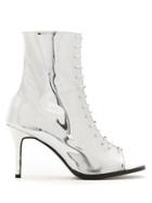Reinaldo Lourenço Calf-lenght Lace-up Boots - Silver