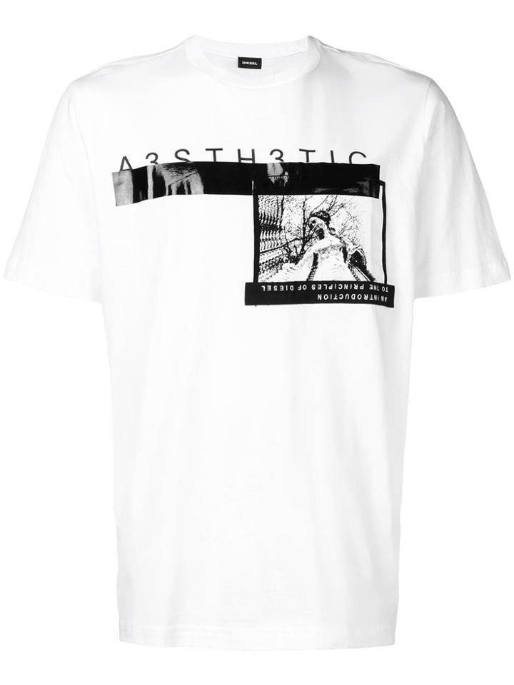 Diesel A3sth3tic Regular Fit T-shirt - White