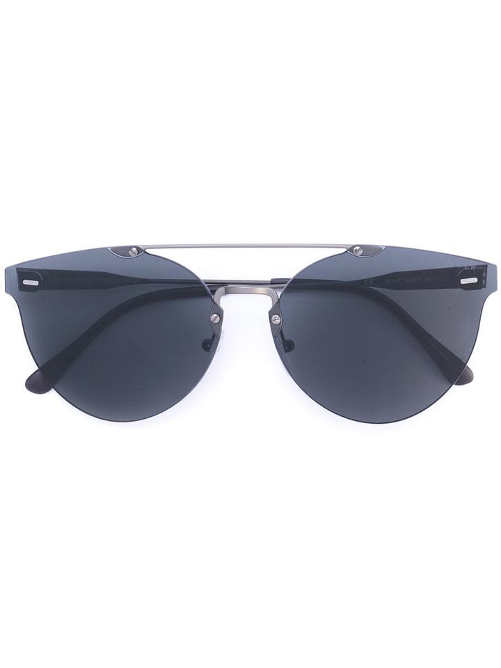 Retrosuperfuture - Oversized Sunglasses - Unisex - Acetate - One Size, Black, Acetate