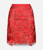 Christopher Kane All Over Love Heart Lace Mini Skirt