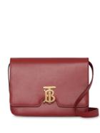 Burberry Medium Leather Tb Bag - Red