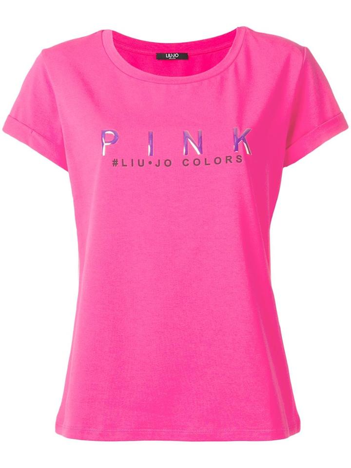 Liu Jo Pink Logo T-shirt