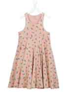 Stella Mccartney Kids Pineapple Print Dress, Girl's, Size: 14 Yrs, Pink/purple