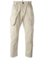 Dsquared2 Elasticated Waist Cargo Trousers - Nude & Neutrals