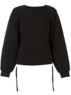Mm6 Maison Margiela Scuba Zipped Sweatshirt, Women's, Size: Medium, Black, Polyamide/spandex/elastane