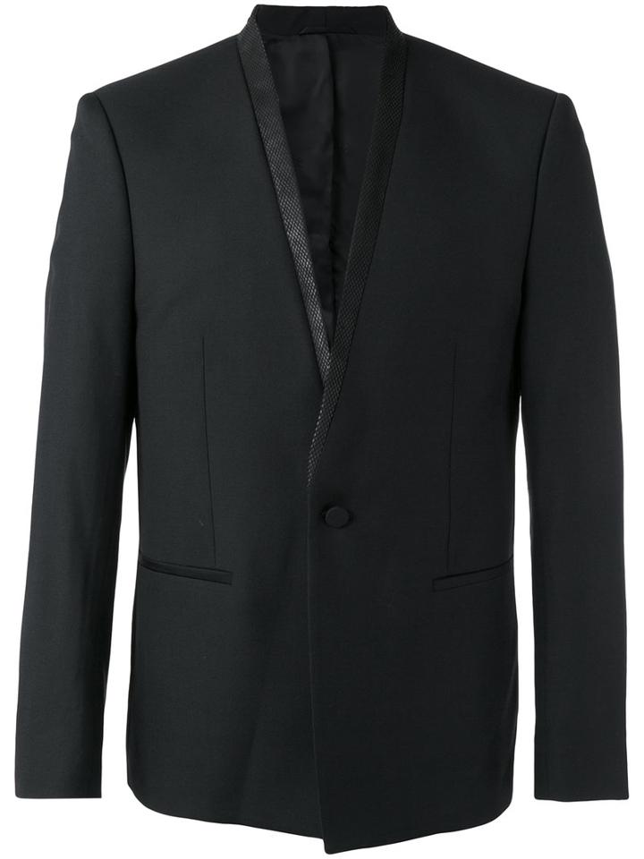 The Kooples Shawl Collar Blazer, Men's, Size: 52, Black, Wool/viscose/polyester/lamb Skin