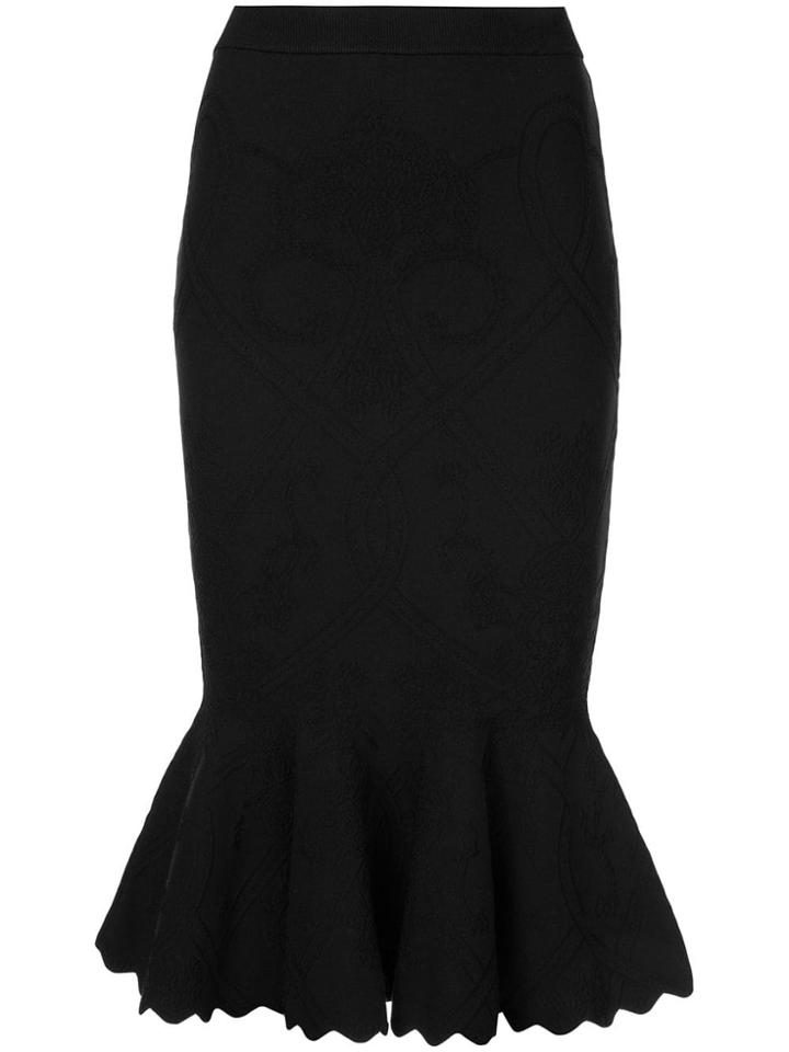 Jonathan Simkhai Flounce Hem Skirt - Black
