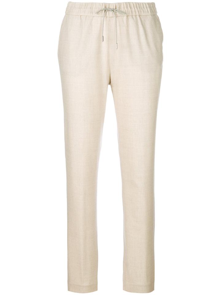 Fabiana Filippi Knitted Slim Fit Trousers - Nude & Neutrals