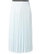 Céline Mid-length Pleated Skirt, Women's, Size: 40, Blue, Polyester