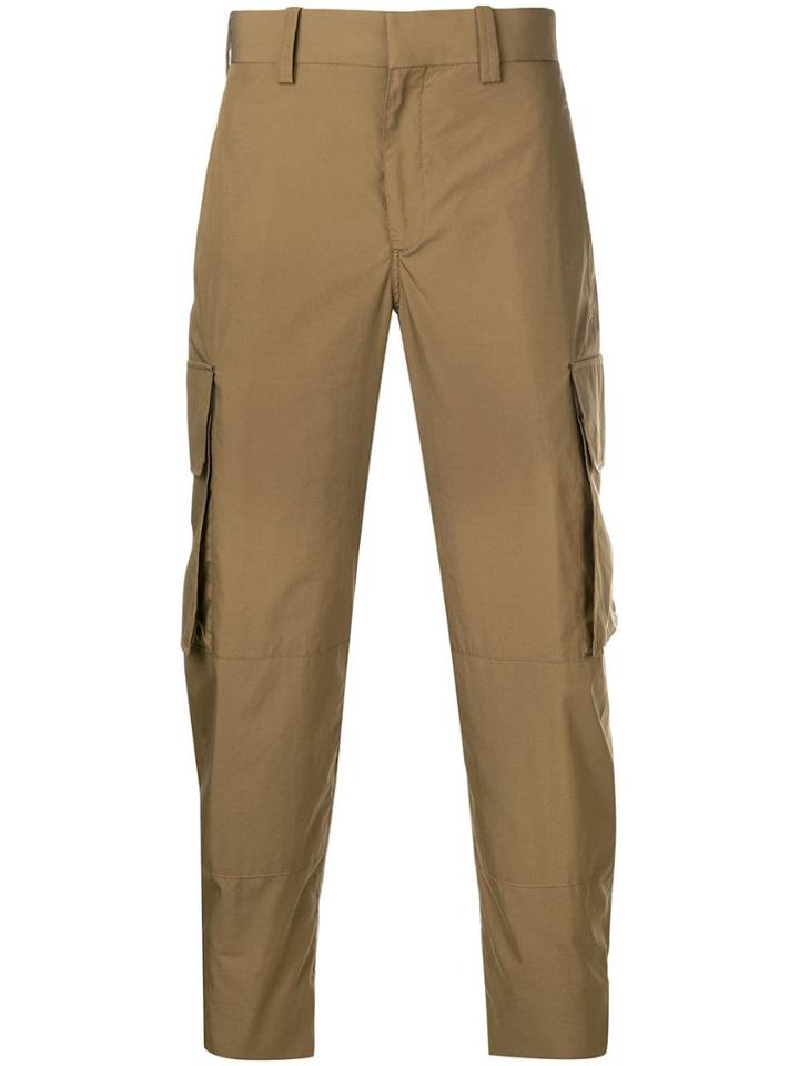 Neil Barrett Wide Leg Trousers - Green