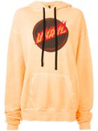 Unravel Project Logo Print Hoodie, Women's, Size: Medium, Yellow/orange, Cotton