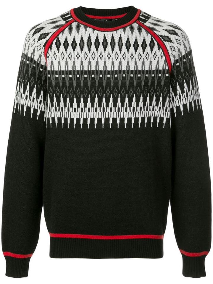 Marcelo Burlon County Of Milan Patterned Neck Jumper - White