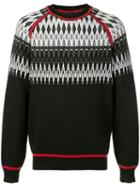 Marcelo Burlon County Of Milan Patterned Neck Jumper - White