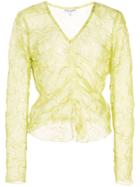 Opening Ceremony Ruched Front Shirt - Green