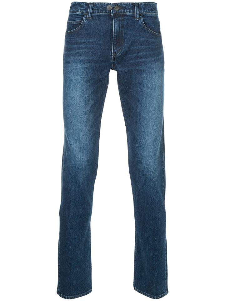 N. Hoolywood Double Button Skinny Jeans - Blue