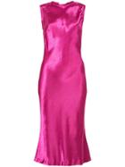 Rebecca Vallance Loren Satin Dress - Purple