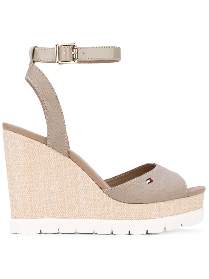 Tommy Hilfiger Wedged Sandals - Nude & Neutrals