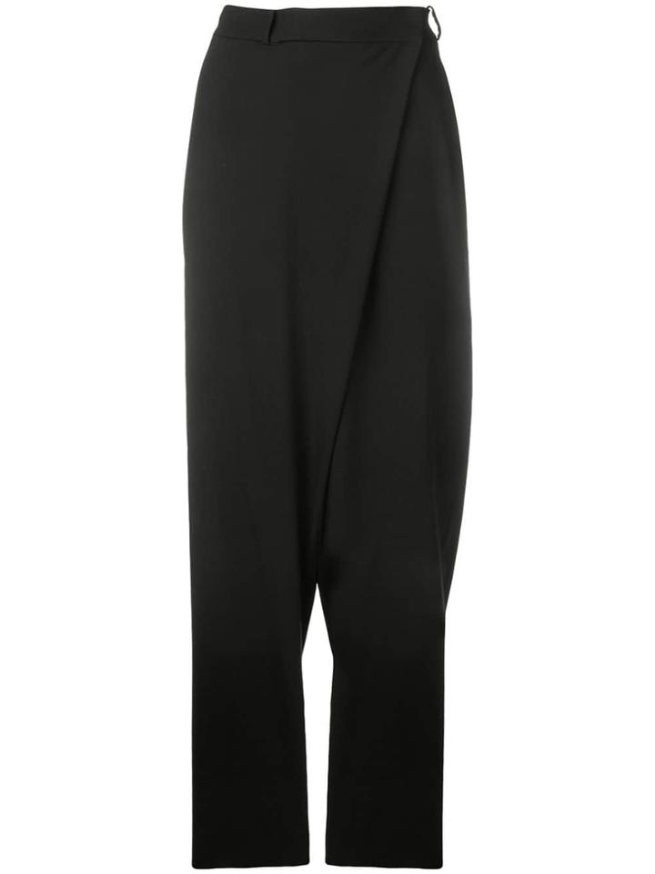 Federica Tosi Wrap Front Trousers - Black