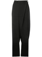 Federica Tosi Wrap Front Trousers - Black