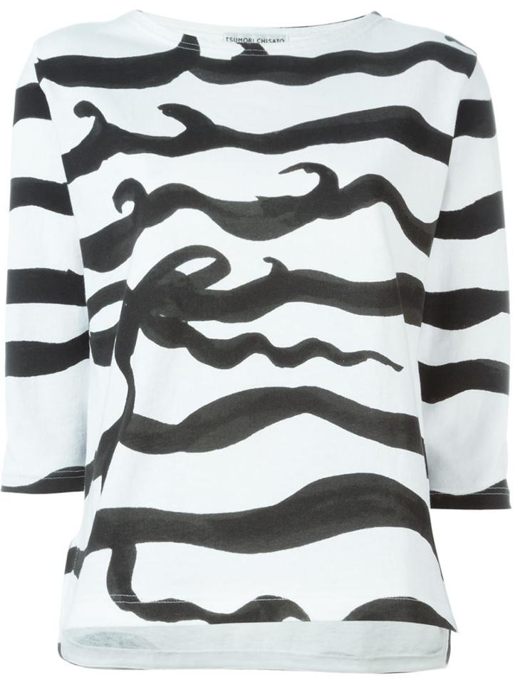 Tsumori Chisato 'wave Stripe' T-shirt