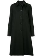 Jil Sander Navy Classic Tailored Coat - Black