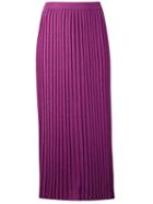D'enia - Pleated Skirt - Women - Nylon/polyamide/acetate - S, Pink/purple, Nylon/polyamide/acetate