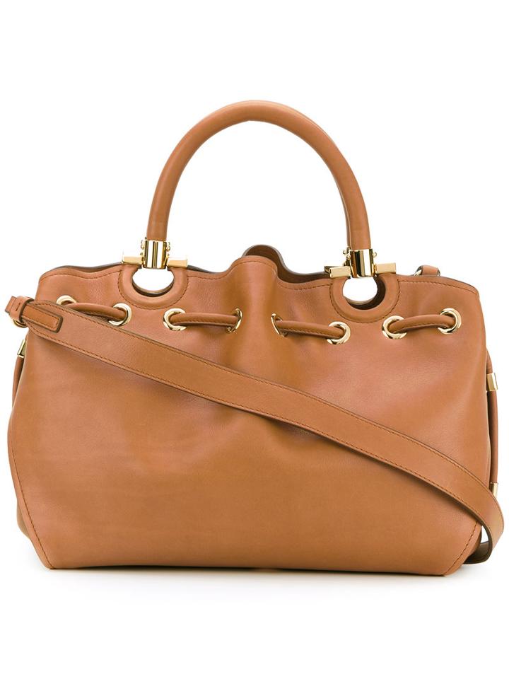 Salvatore Ferragamo - Sonia Tote - Women - Leather - One Size, Brown, Leather