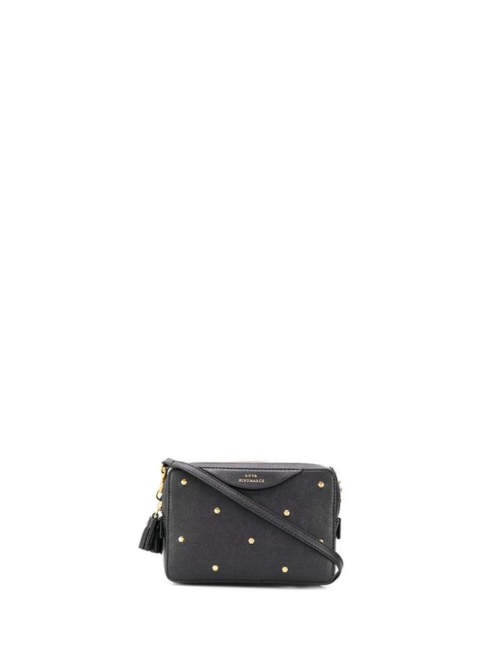 Anya Hindmarch Hexagon Stud Cross Body Bag - Black