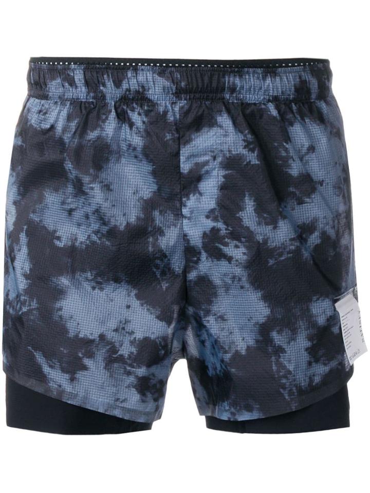 Satisfy Long-distance 3 Tie-dye Shorts - Blue