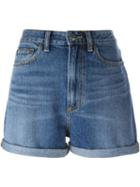 Marc By Marc Jacobs Sequin Cherry Denim Shorts, Women's, Size: 25, Blue, Cotton