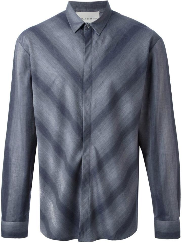 Stephan Schneider Diagonal Stripe Shirt - Blue