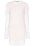 Y / Project Sheer Layered Ruched Top - White