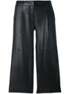 Michael Michael Kors Leather Cropped Pants