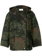 Ports 1961 Jacquard Oversized Jacket - Green