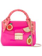 Furla Appliquéd Candy Shoulder Bag - Pink & Purple