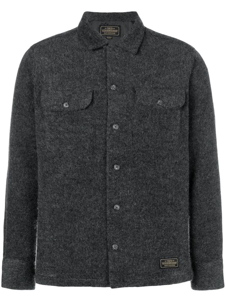 Neighborhood Textured Shirt Jacket - Grey