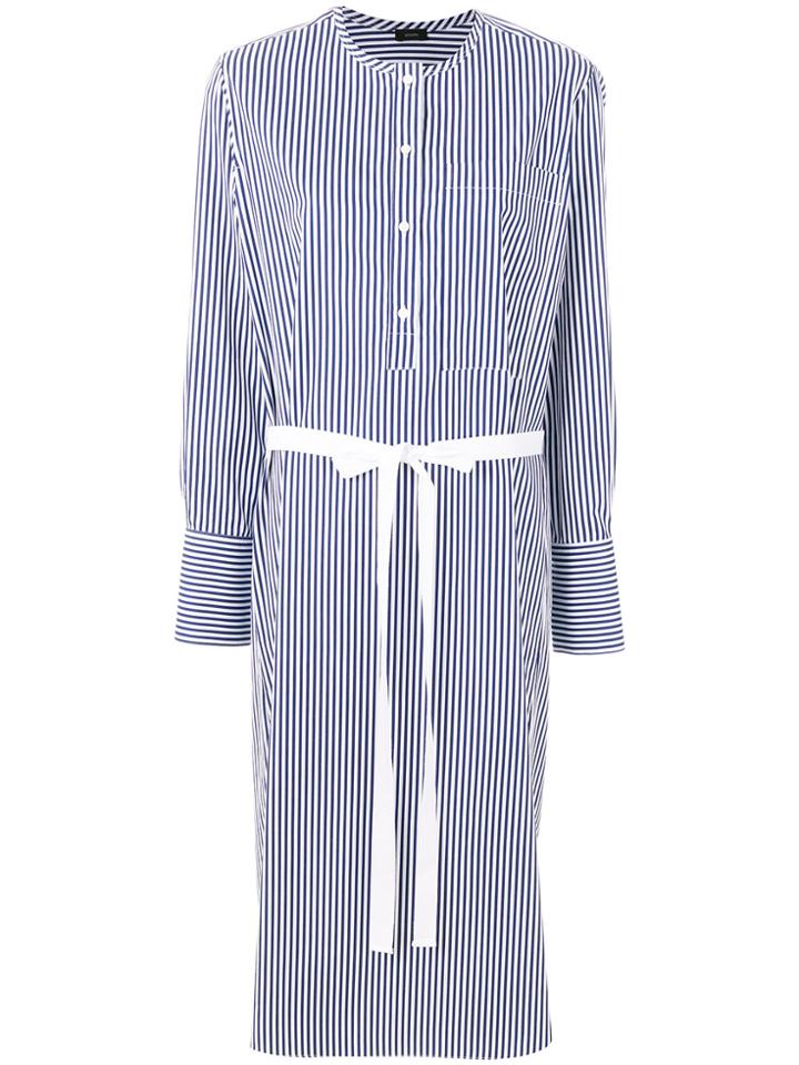 Joseph Long Tie Waist Dress - Blue