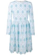Huishan Zhang - Crochet Lace Dress - Women - Silk/polyester - 10, Women's, Blue, Silk/polyester