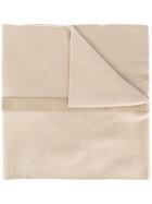Julius Strap-detail Oversized Scarf - Neutrals