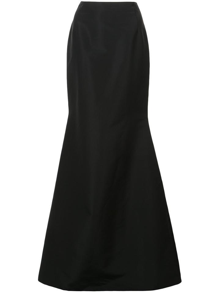 Carolina Herrera Long Flared Skirt - Black