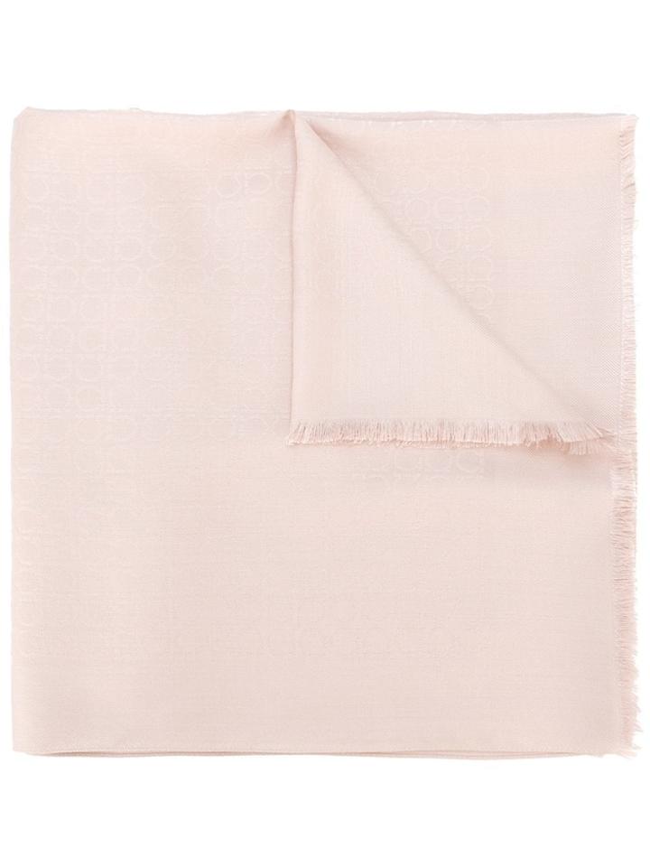 Salvatore Ferragamo Gancio Print Scarf - Pink
