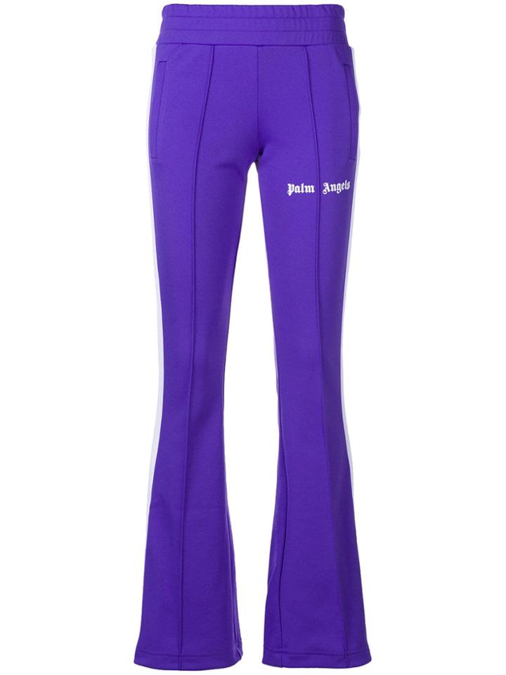 Palm Angels Side-striped Track Pants - Purple