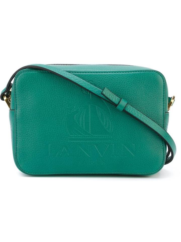 Lanvin Nomad Crossbody Bag, Women's, Green, Bos Taurus