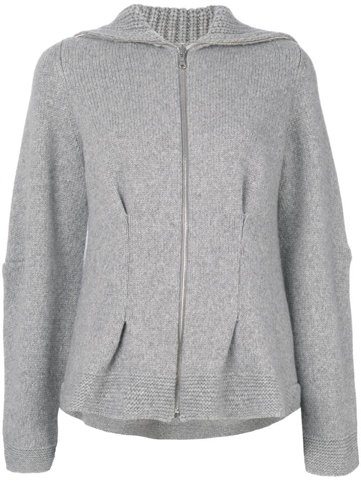 Alexander Mcqueen Cashmere Hooded Sweater - Grey